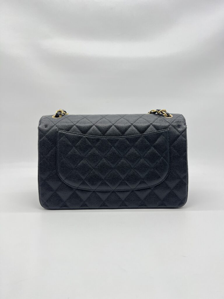 Chanel Classic Jumbo D Flap Caviar Black GHW