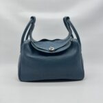 Hermes Lindy 34 Clemence Bleu Colvert/Turquoise Verso PHW