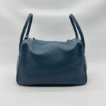 Hermes Lindy 34 Clemence Bleu Colvert/Turquoise Verso PHW