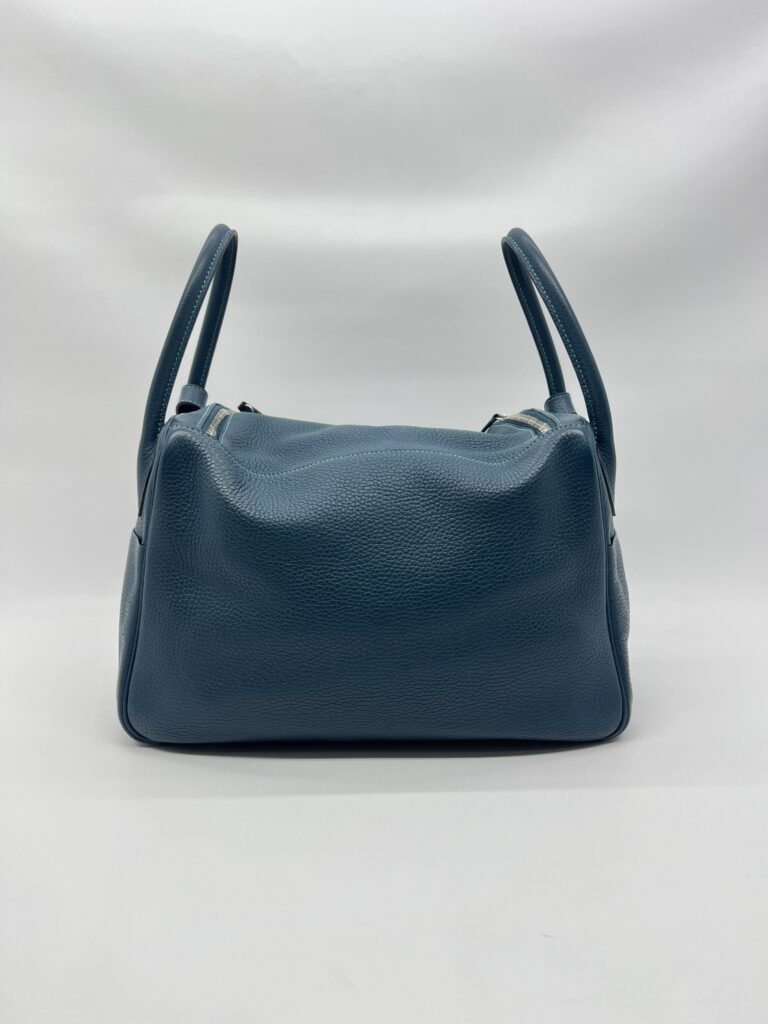 Hermes Lindy 34 Clemence Bleu Colvert/Turquoise Verso PHW