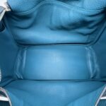 Hermes Lindy 34 Clemence Bleu Colvert/Turquoise Verso PHW