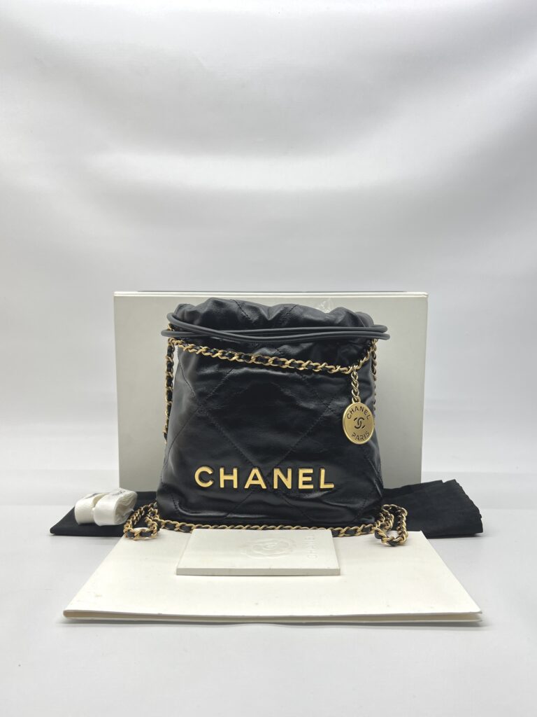 Chanel C22 Mini Lambskin Black GHW