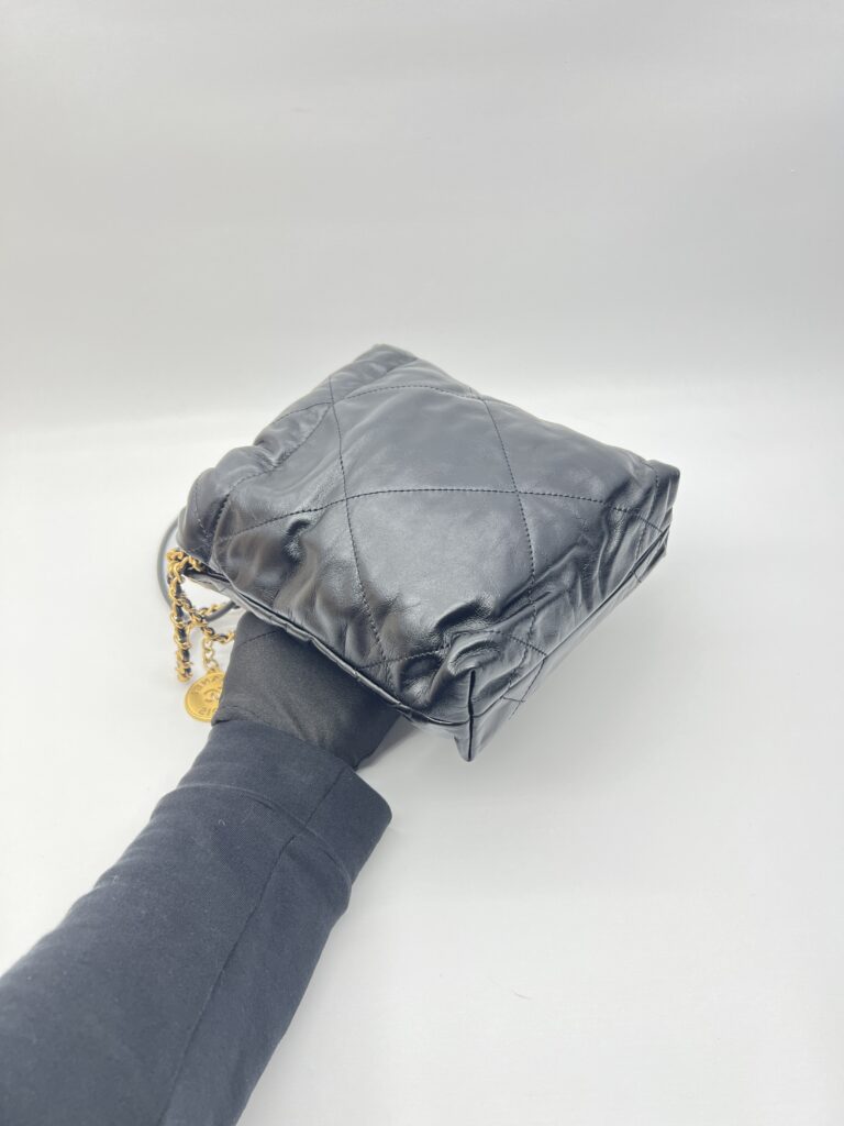Chanel C22 Mini Lambskin Black GHW