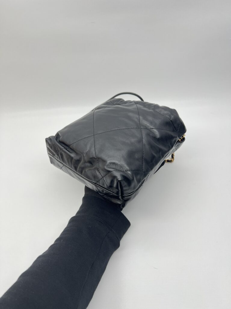 Chanel C22 Mini Lambskin Black GHW