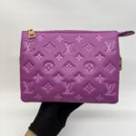 Louis Vuitton Coussin BB Monogram Embossed Purple GHW