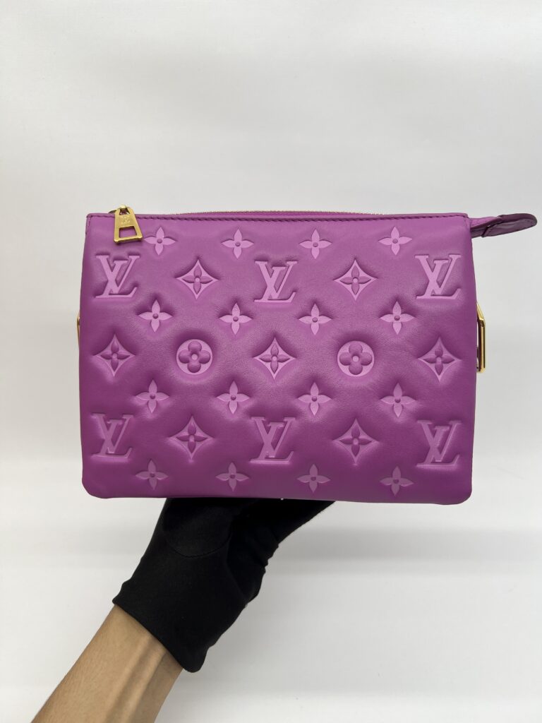 Louis Vuitton Coussin BB Monogram Embossed Purple GHW