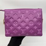 Louis Vuitton Coussin BB Monogram Embossed Purple GHW