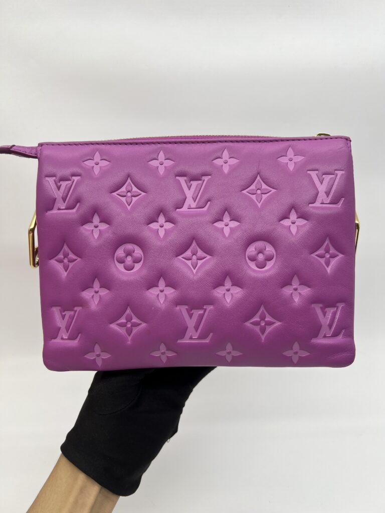 Louis Vuitton Coussin BB Monogram Embossed Purple GHW