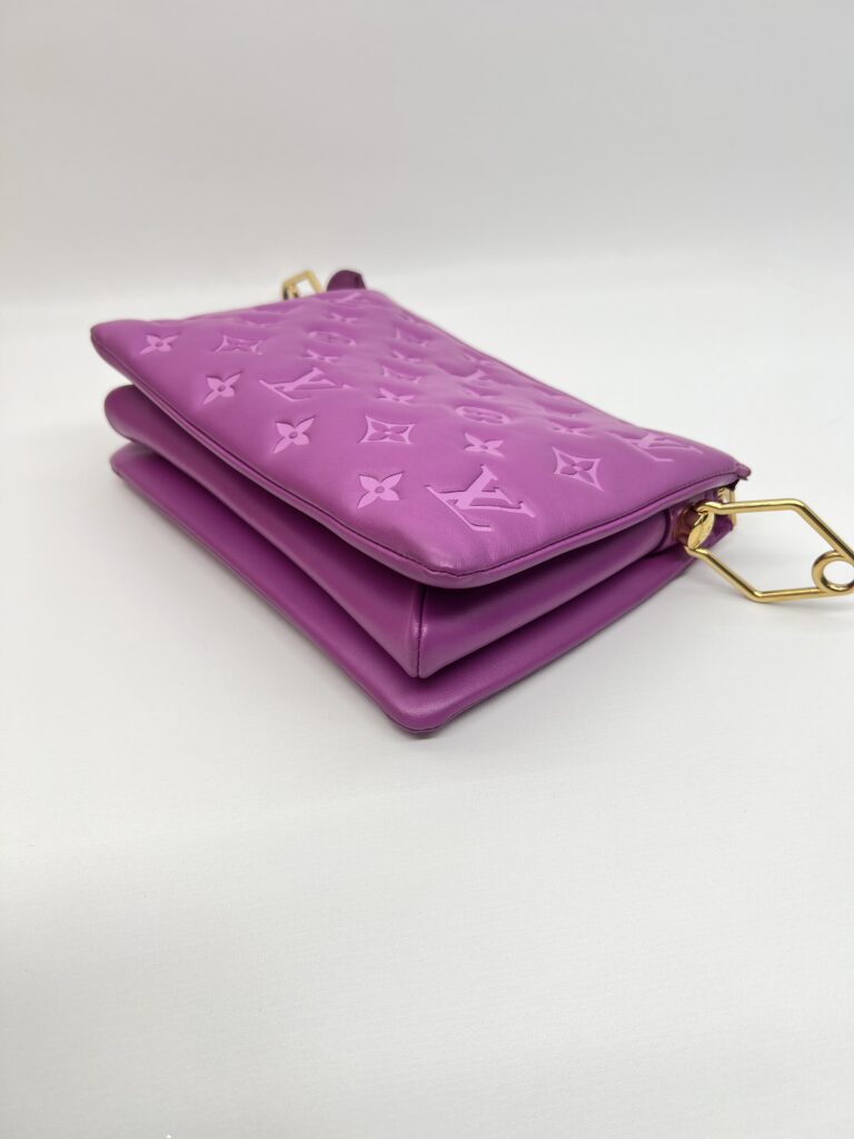 Louis Vuitton Coussin BB Monogram Embossed Purple GHW