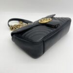 Gucci GG Marmont Flap Small Black GHW