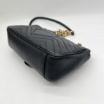 Gucci GG Marmont Flap Small Black GHW