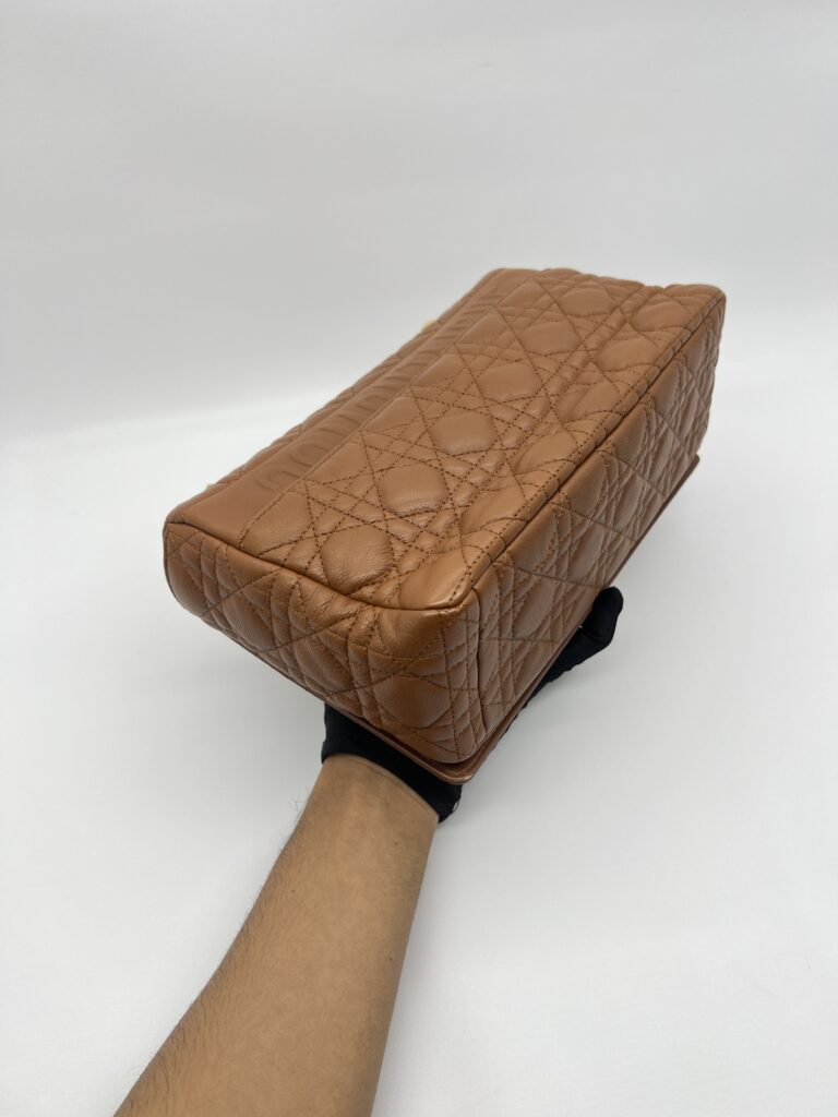 Dior Caro Medium Macrocannage Lambskin Caramel GHW