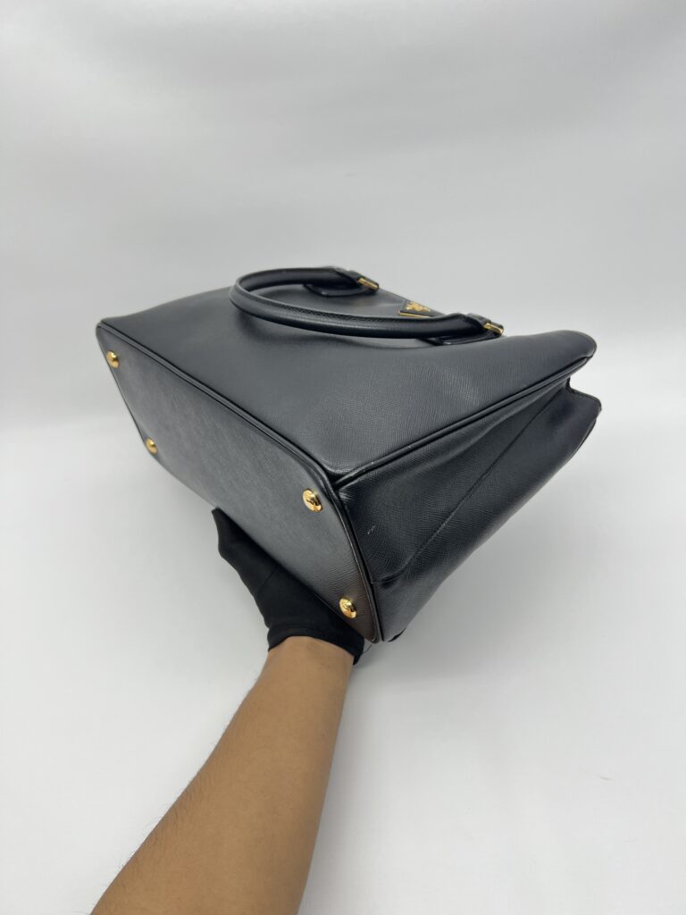 Prada Galleria Saffiano Lux Black GHW