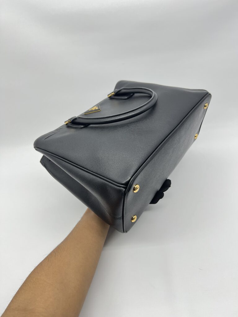 Prada Galleria Saffiano Lux Black GHW