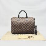 Louis Vuitton Speedy Bandou 30 Damier Ebene GHW