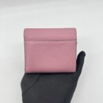 Dior Saddle Lotus Wallet Pink Grained GHW