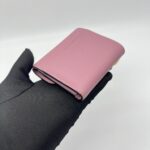 Dior Saddle Lotus Wallet Pink Grained GHW