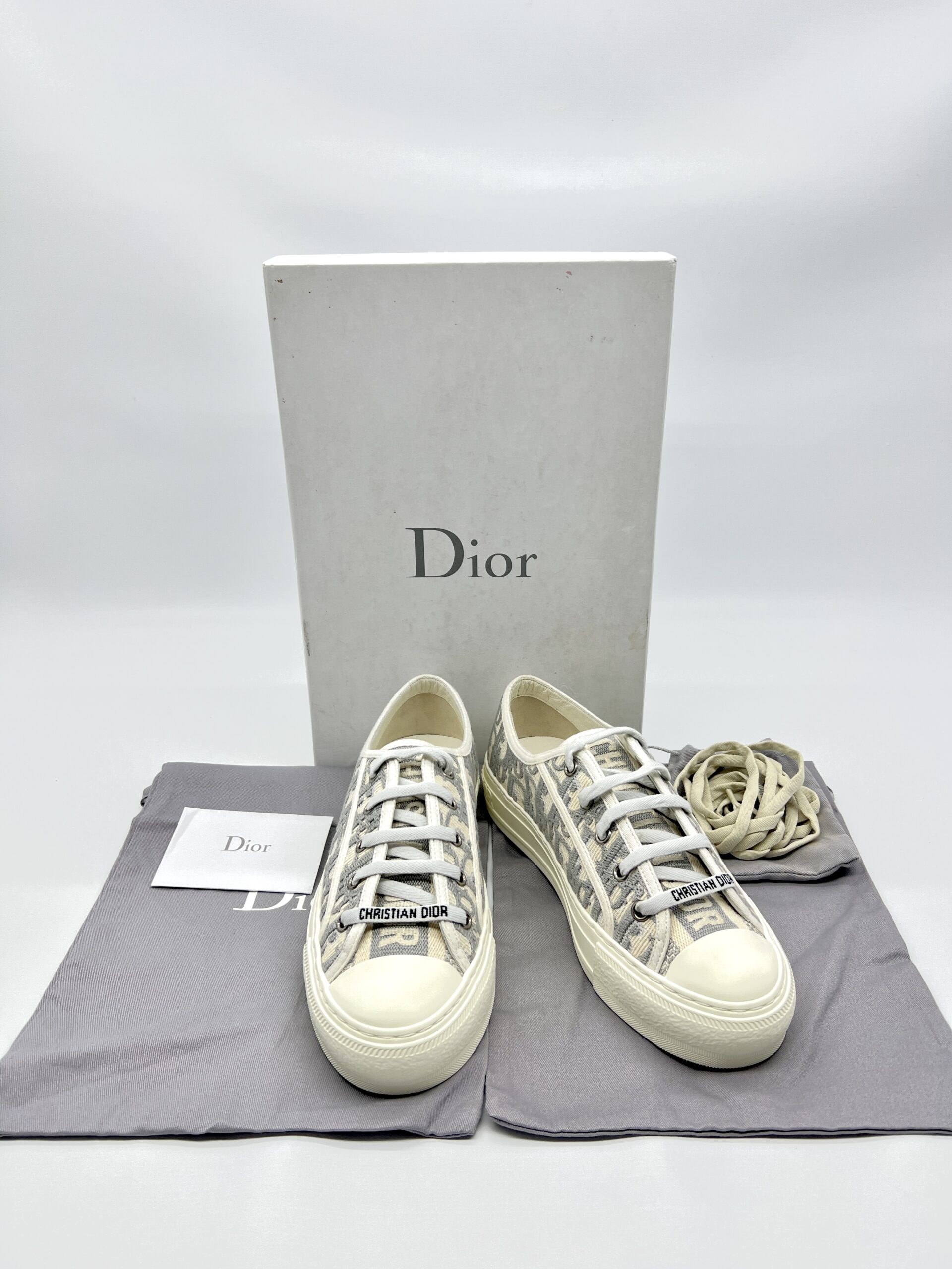 Dior Walk N Dior Sneakers Oblique Stoned Gray