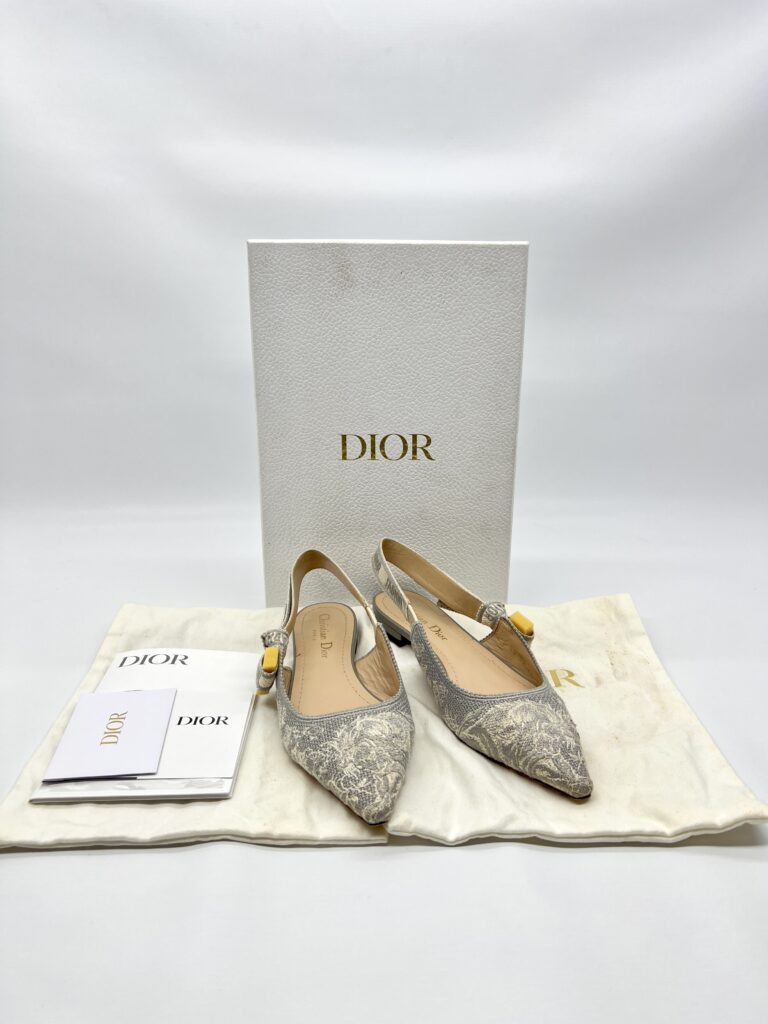 Dior Jadior Flat Toile De Jouy Offwhite Grey