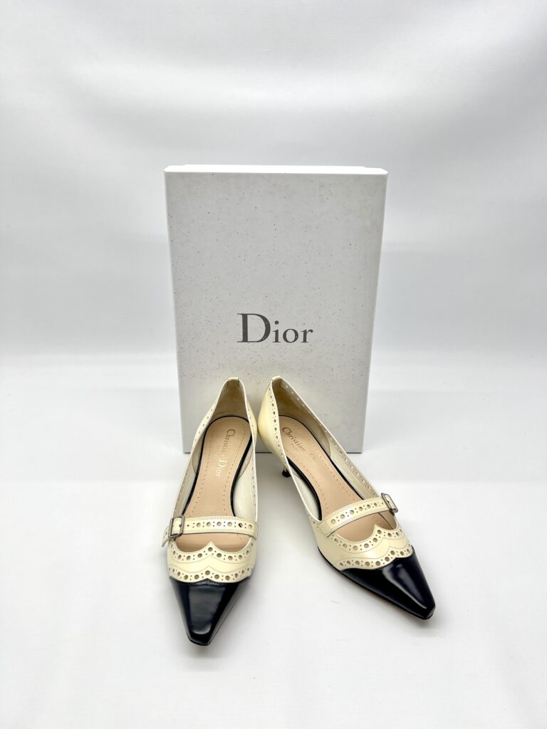 Dior Spectadior Heels Calfskin Black Off White