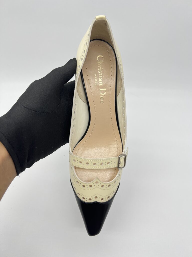 Dior Spectadior Heels Calfskin Black Off White