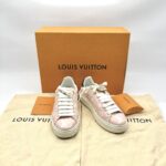 Louis Vuitton Time Out Sneakers Monogram Pink White