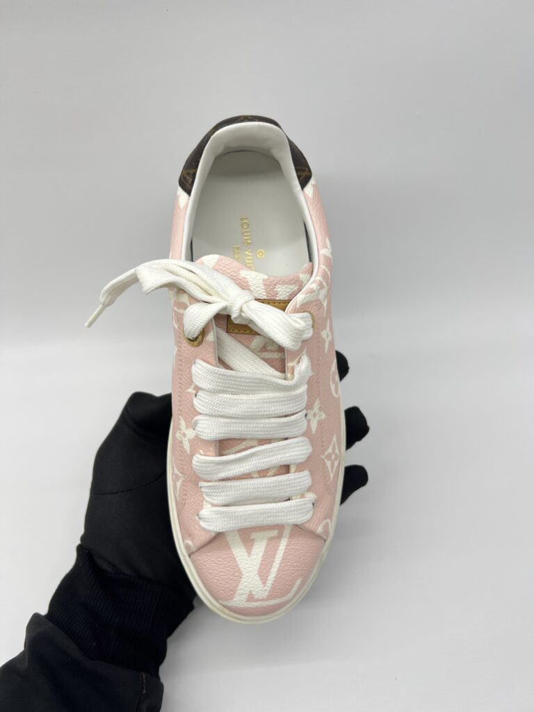 Louis Vuitton Time Out Sneakers Monogram Pink White