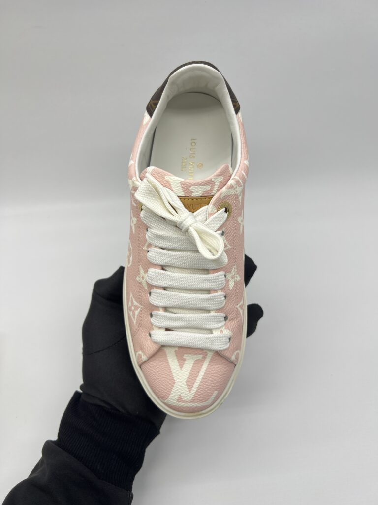 Louis Vuitton Time Out Sneakers Monogram Pink White
