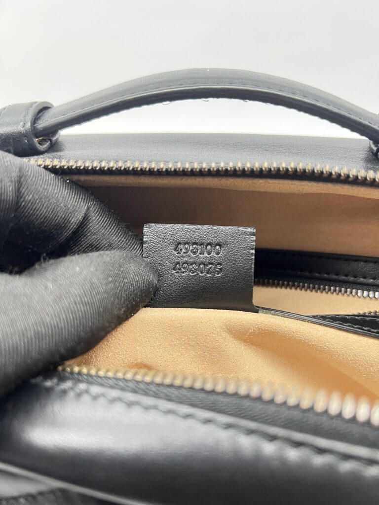 Gucci Marmont Zip Top Leather Black GHW