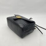Gucci Marmont Zip Top Leather Black GHW