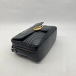 Gucci Marmont Zip Top Leather Black GHW