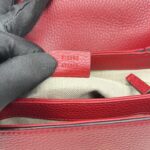 Gucci Interlocking GG Top Leather Grained Red LGHW