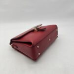 Gucci Interlocking GG Top Leather Grained Red LGHW