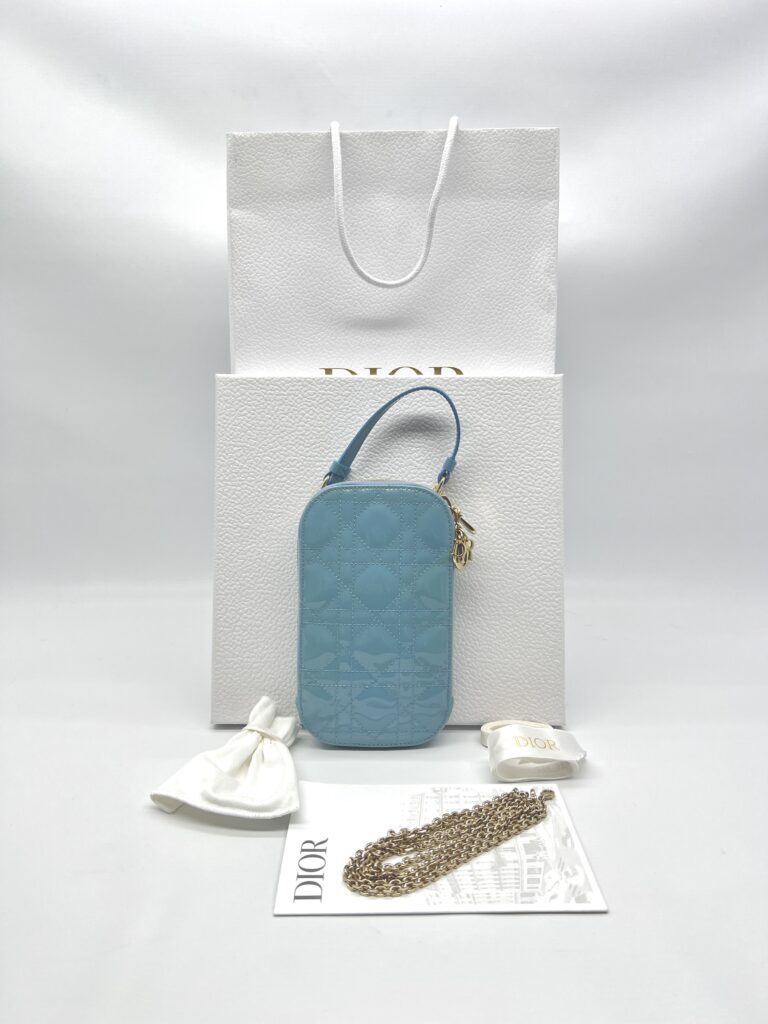 Dior Tech Holder Vernis Cloud Blue GHW