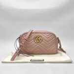 Gucci Marmont Camera Small Porcelain Rose GHW