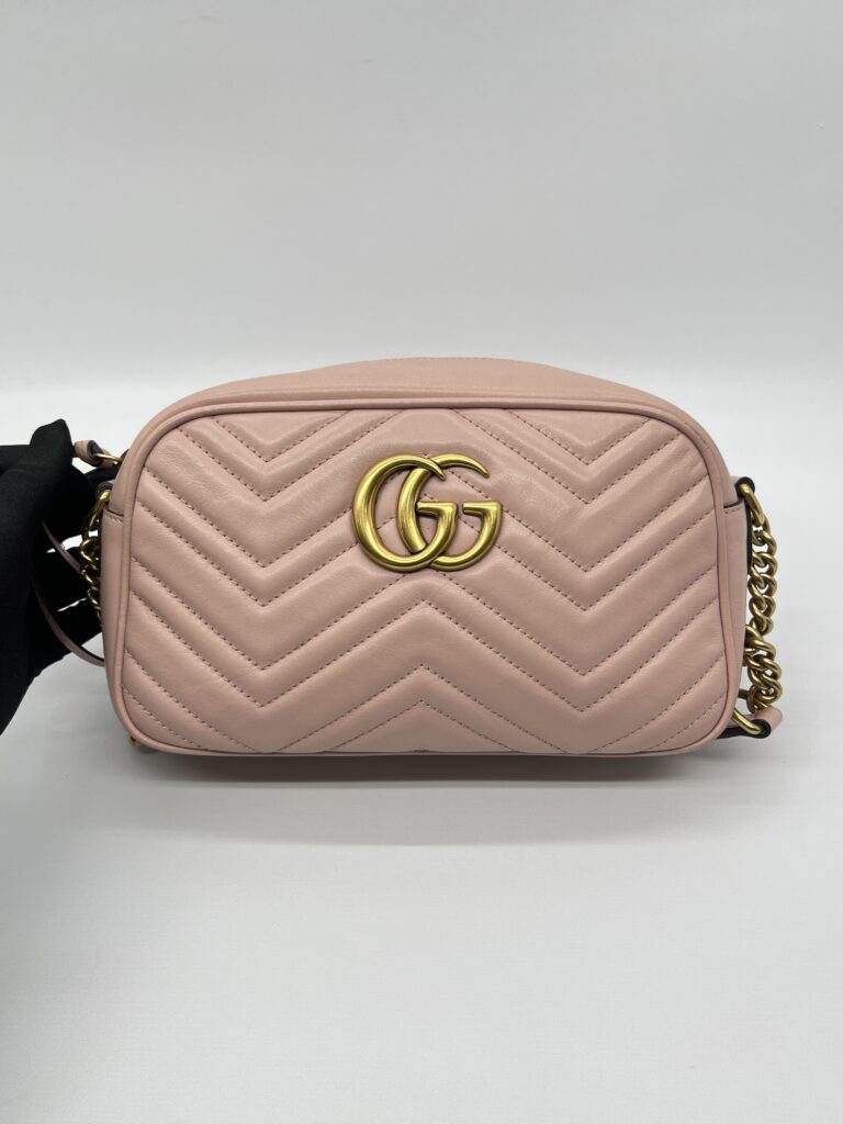 Gucci Marmont Camera Small Porcelain Rose GHW