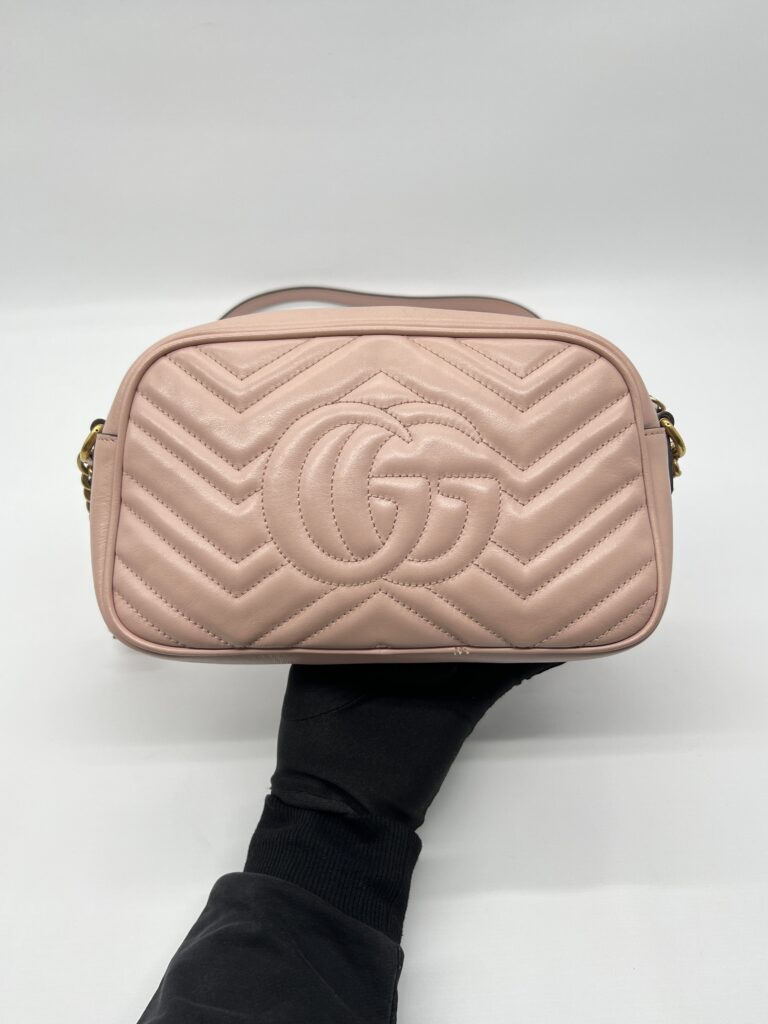 Gucci Marmont Camera Small Porcelain Rose GHW