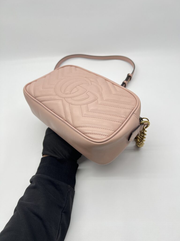 Gucci Marmont Camera Small Porcelain Rose GHW