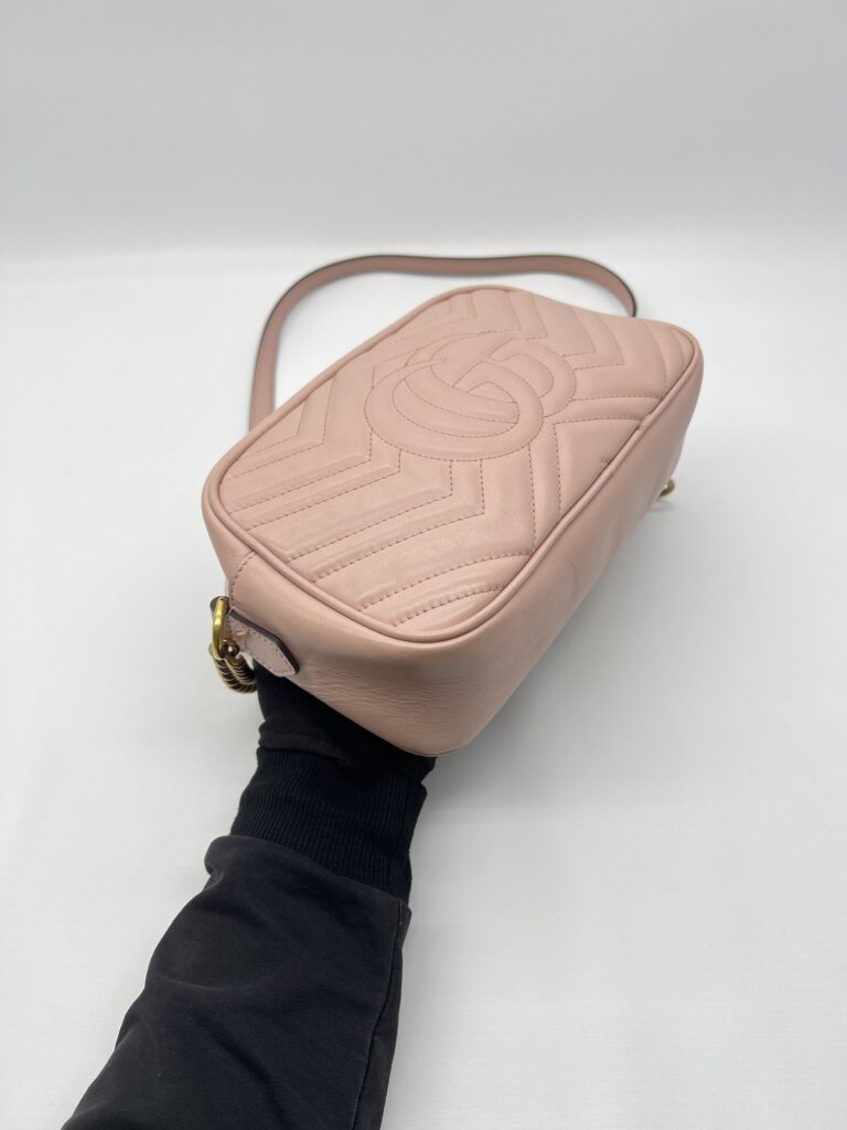 Gucci Marmont Camera Small Porcelain Rose GHW