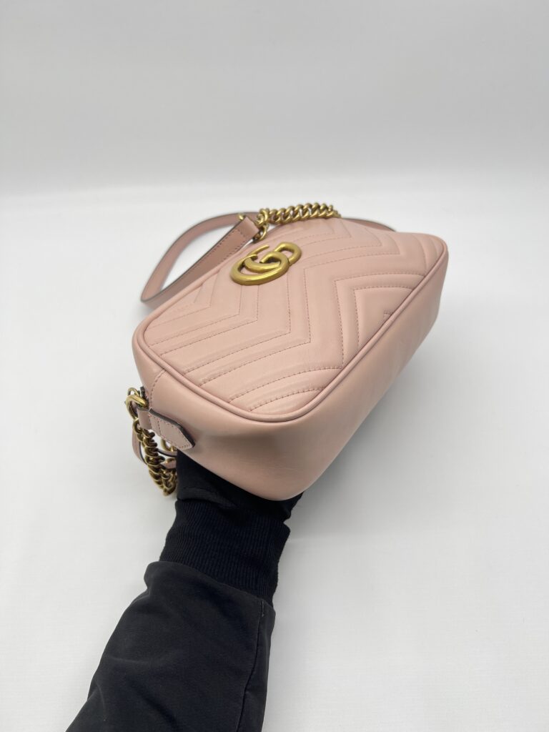 Gucci Marmont Camera Small Porcelain Rose GHW