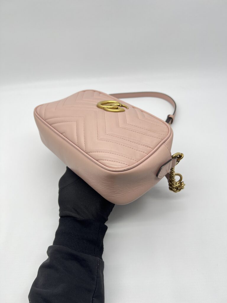 Gucci Marmont Camera Small Porcelain Rose GHW
