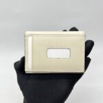 Gucci Bow Card Holder Guccissima White GHW