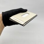 Gucci Bow Card Holder Guccissima White GHW