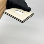 Gucci Bow Card Holder Guccissima White GHW