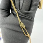 Louis Vuitton Essential V Necklace Gold Tone