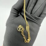 Louis Vuitton Essential V Necklace Gold Tone
