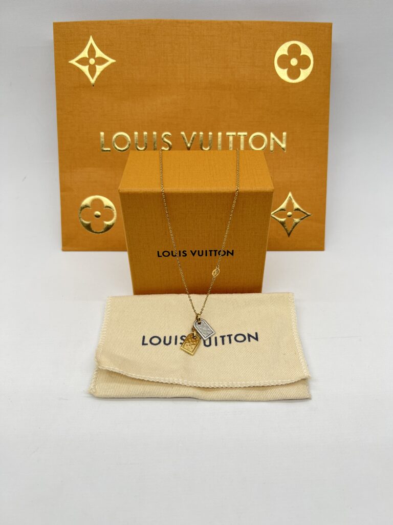 Louis Vuitton Two Tone Nanogram Gold Silver