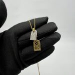 Louis Vuitton Two Tone Nanogram Gold Silver