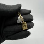 Louis Vuitton Two Tone Nanogram Gold Silver