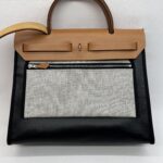 Hermes Herbag 31 Toile Hunter Noir Nature PHW